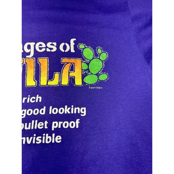 Vintage Tequila Single Stitch T-Shirt Size L Made In USA Cruise, Party Funny - Picture 3 of 9